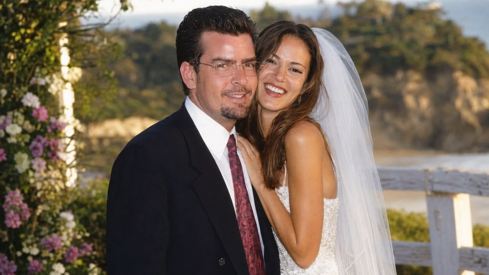 Marriage to Charlie Sheen - donna peele