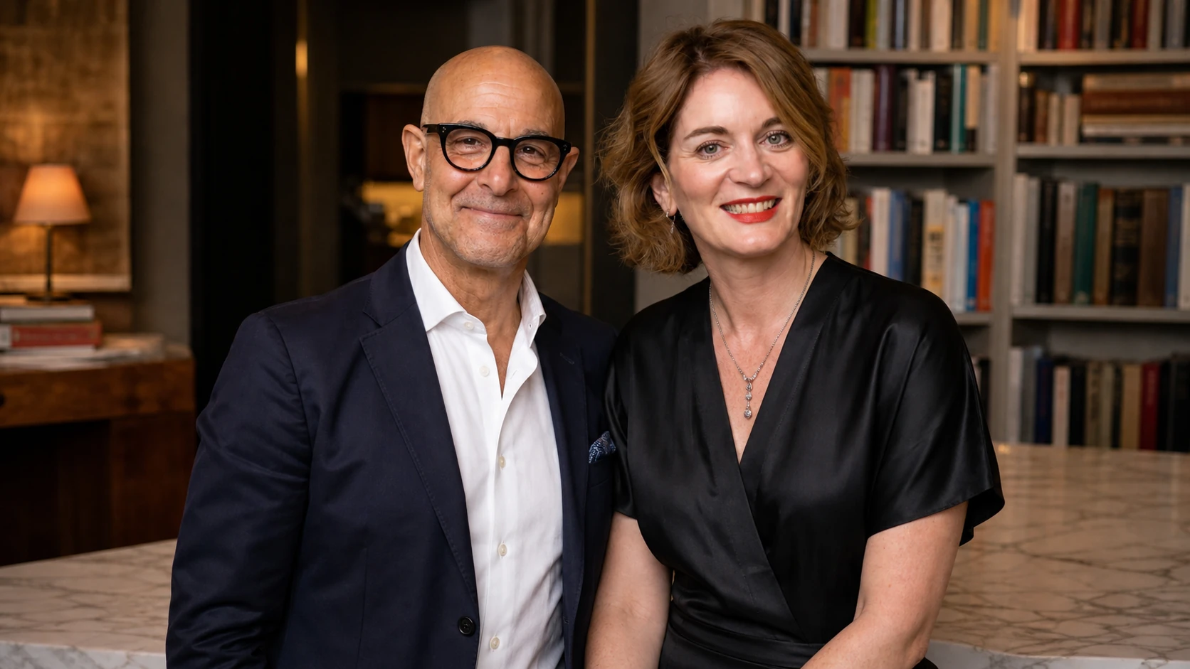 Her marriage to Stanley Tucci also has a publishing dimension - Felicity Blunt